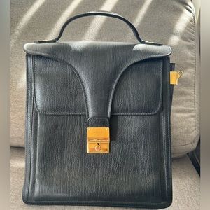 BALLY Slim Leather Briefcase Satchel